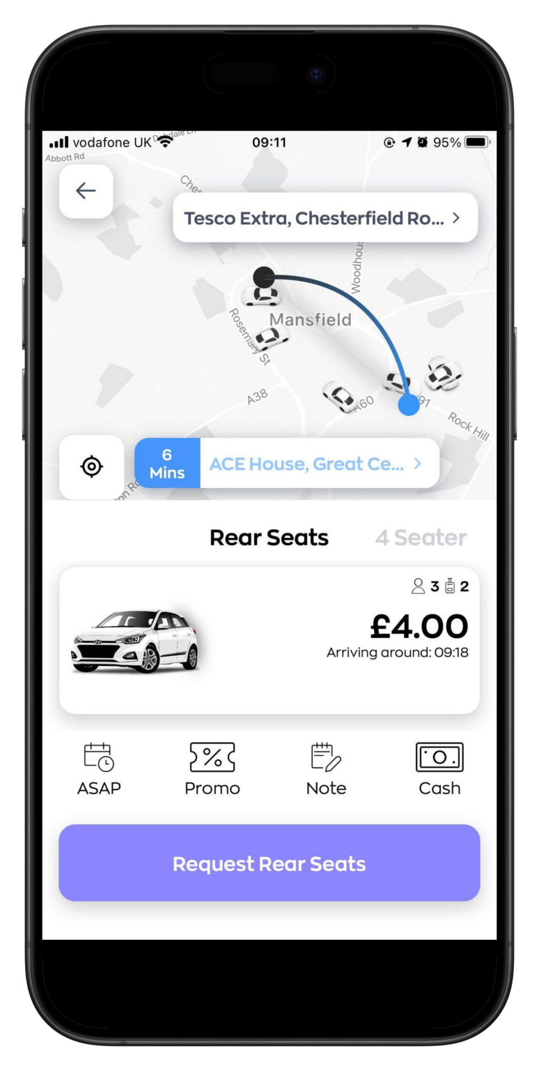 ACE-ABC Taxis Mansfield - Private Hire Taxies